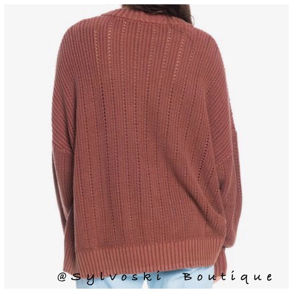 🔥Quiksilver Mixed Sticked Sweater. NWT - Picture 4 of 6